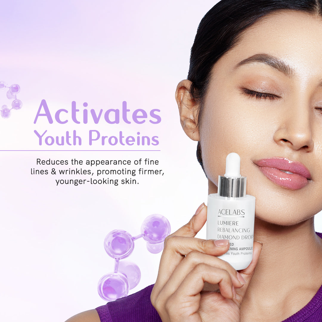 Anti-aging serum that activates youth proteins – reduces fine lines and promotes firmer, glass skin appearance
