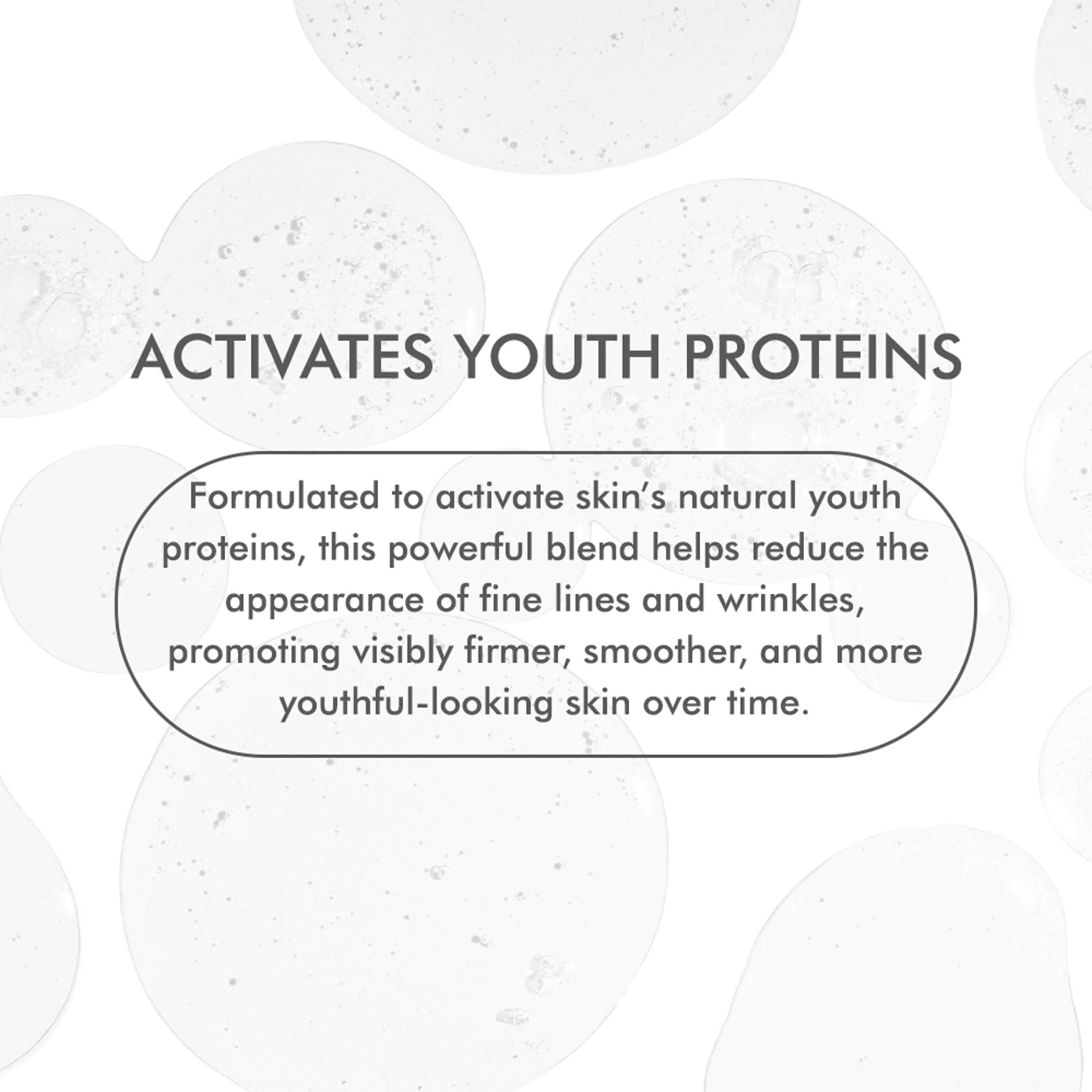 Anti-aging serum that activates youth proteins – reduces wrinkles and fine lines for firmer, youthful skin