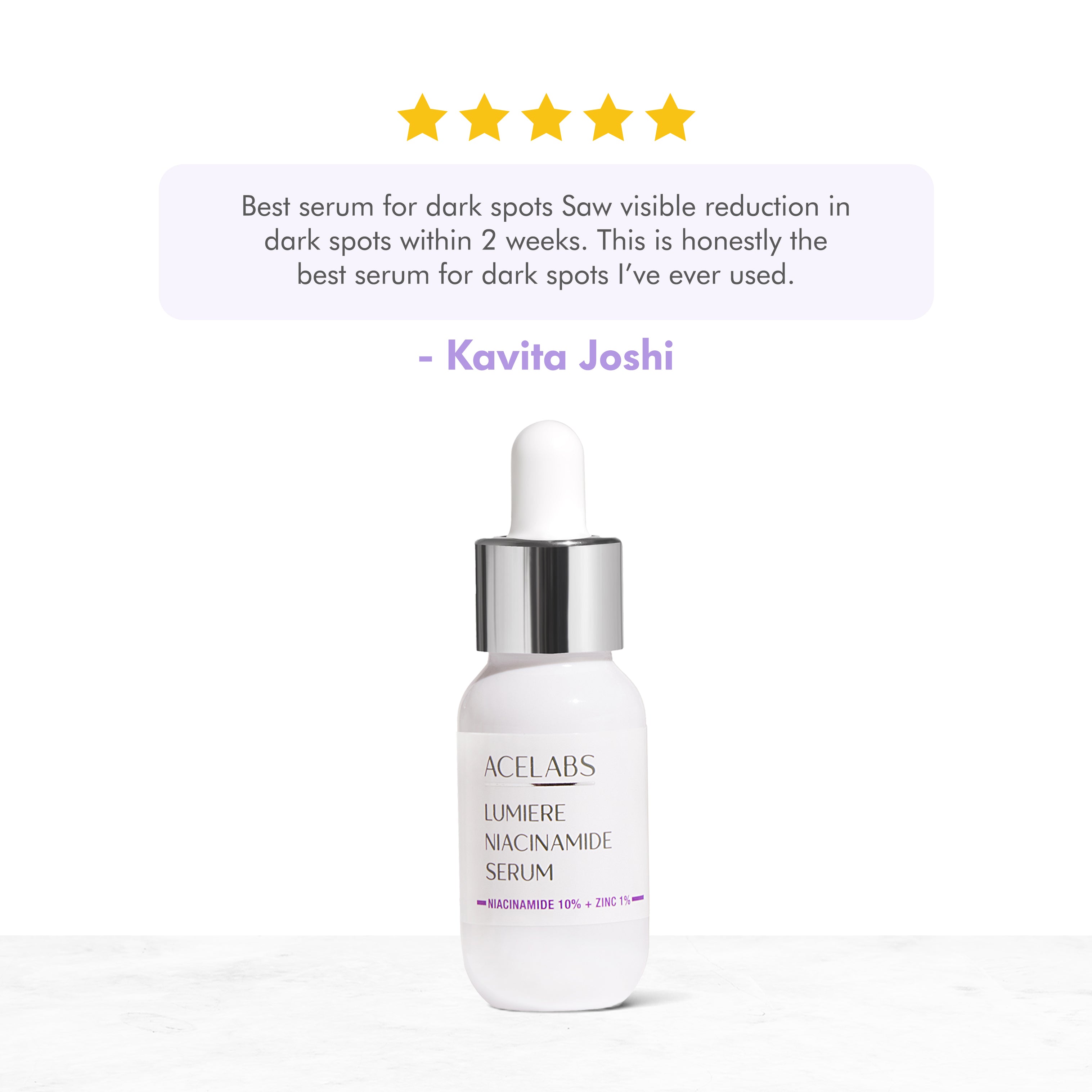 Lumiere 10% Niacinamide Face Serum – For Pigmentation & Acne-Prone Skin