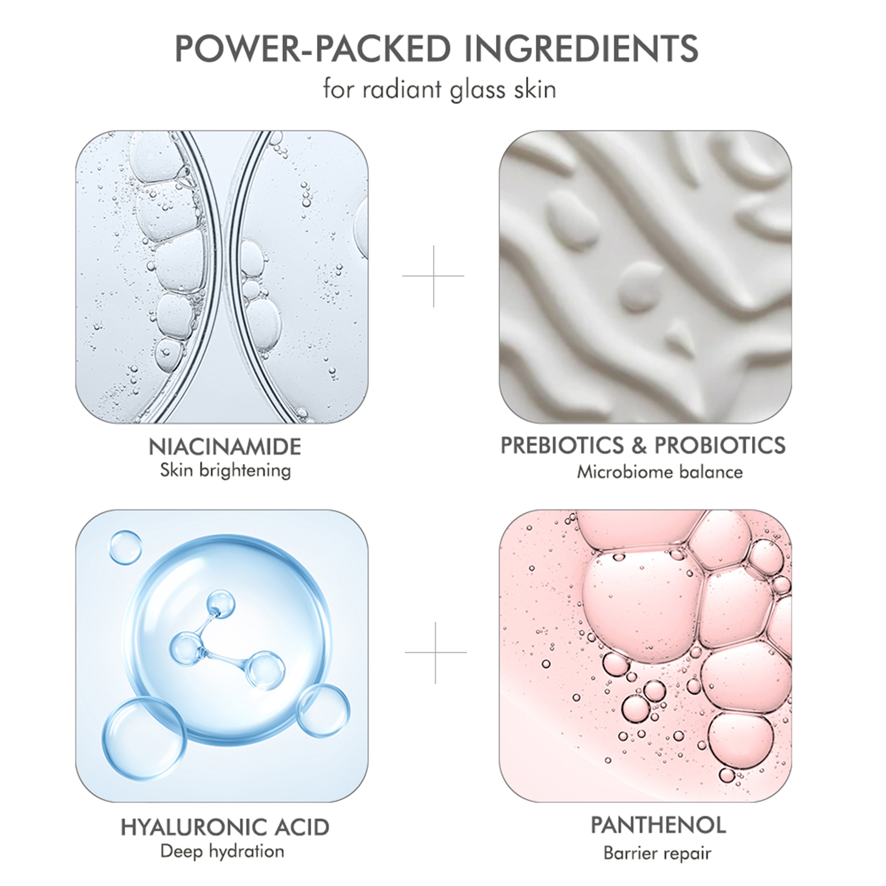 Niacinamide and hyaluronic acid serum with probiotics – skin brightening and barrier-repair formula for radiant, healthy skin