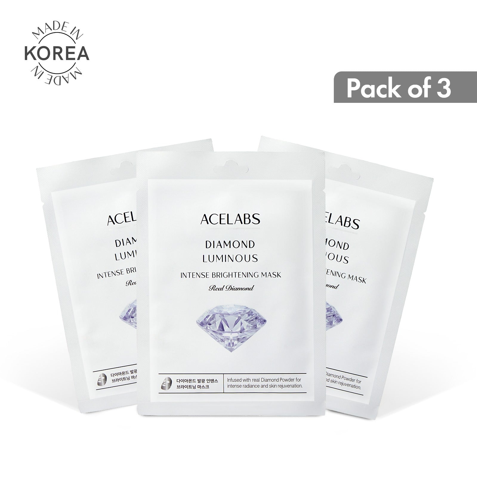Diamond Luminous Intense Brightening Mask 3 Pcs