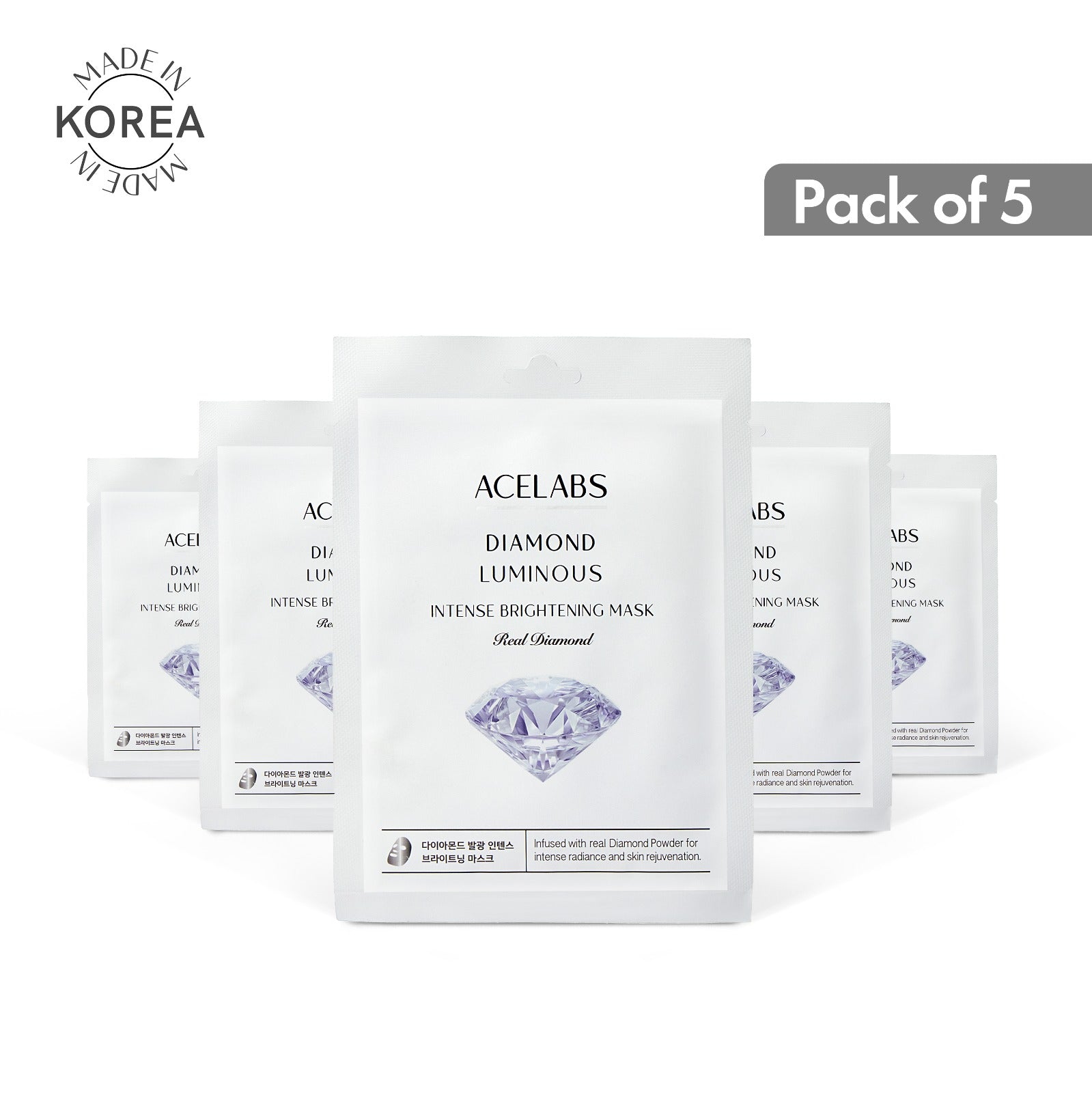Diamond Luminous Intense Brightening Mask 5 Pcs