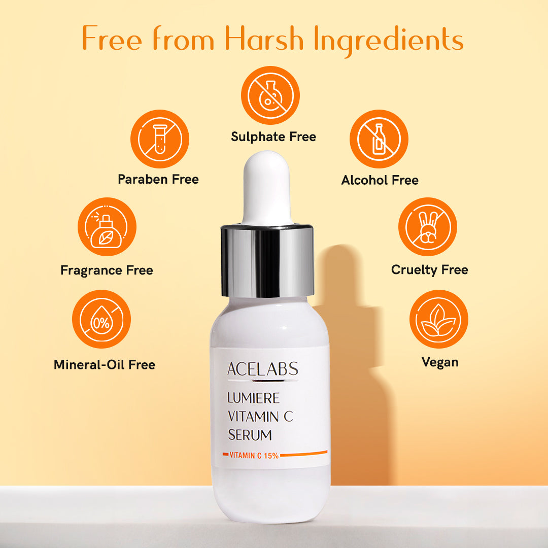 Vegan and cruelty-free vitamin C serum – free from parabens, sulfates, alcohol, fragrance, and mineral oils