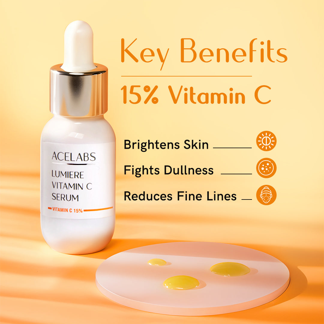 Vitamin C serum for dark spots – brightens skin, reduces dullness, and smoothens fine lines