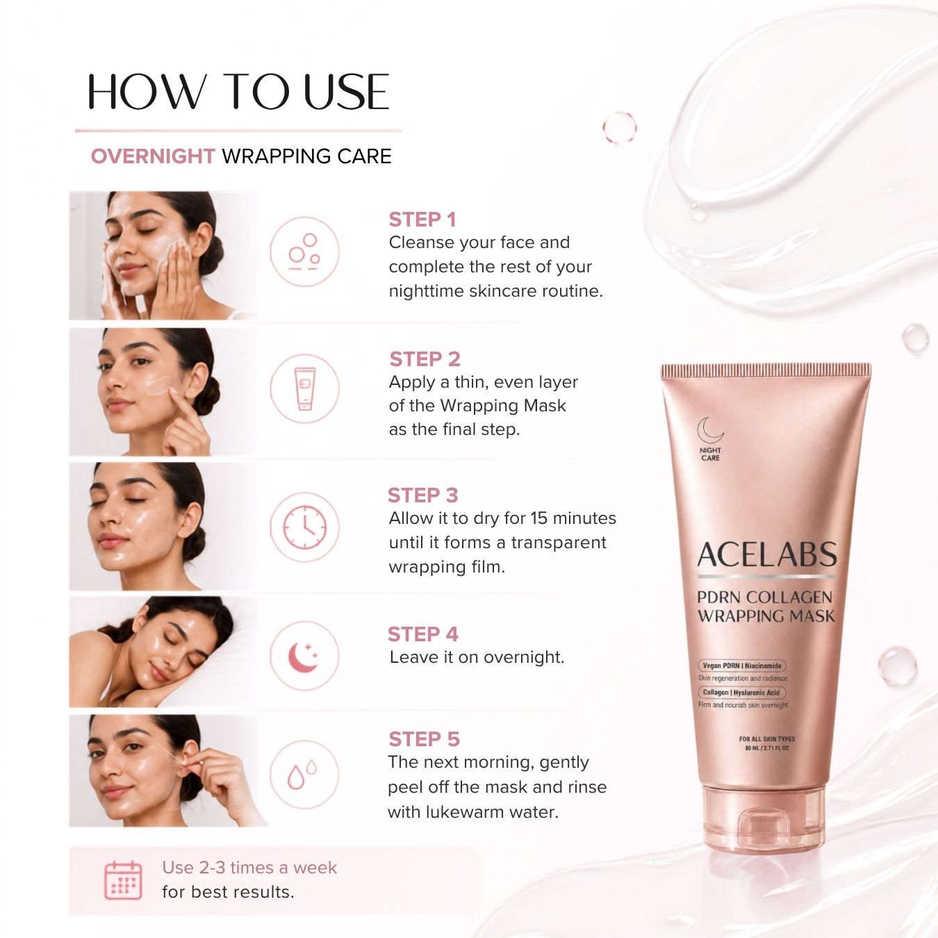 ACELABS PDRN Collagen Wrapping Mask