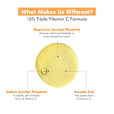 15% Vitamin C face serum with Magnesium Ascorbyl Phosphate, Sodium Ascorbyl Phosphate, and Ascorbic Acid