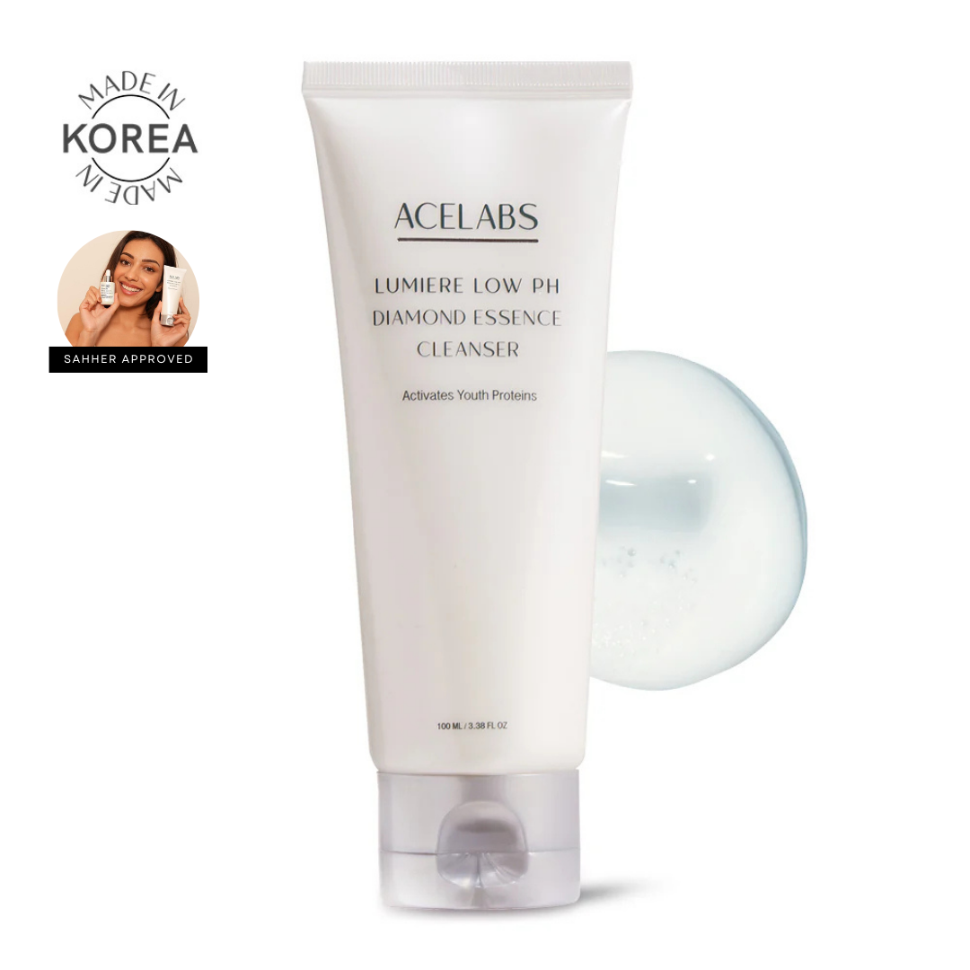 Lumiere Low pH Diamond Essence Cleanser – Gentle exfoliating &amp; pH-Balanced Face Cleanser