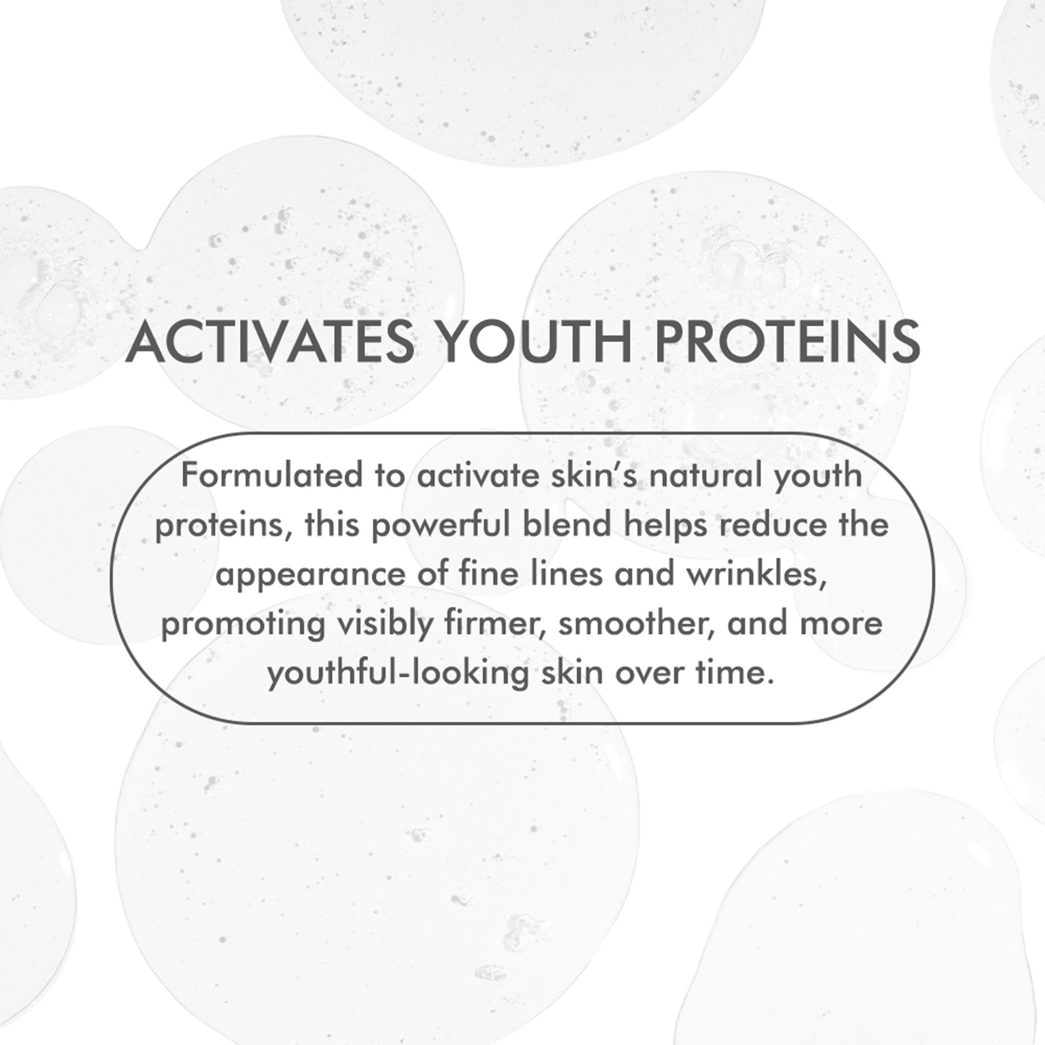 Anti-aging serum that activates youth proteins – reduces wrinkles and fine lines for firmer, youthful skin