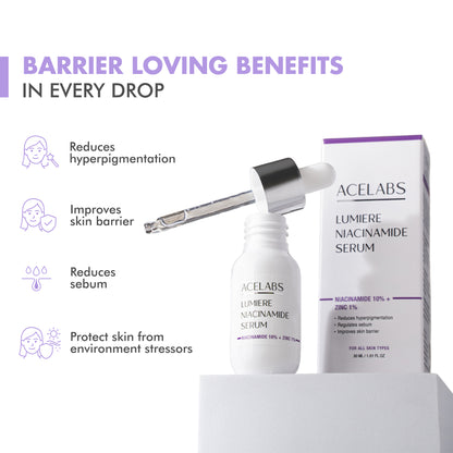 Lumiere 10% Niacinamide Face Serum – For Pigmentation &amp; Acne-Prone Skin