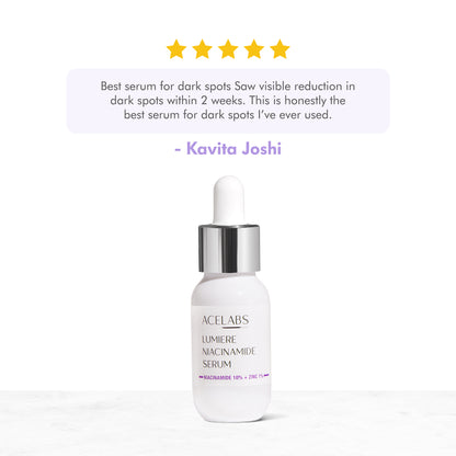 Lumiere 10% Niacinamide Face Serum – For Pigmentation &amp; Acne-Prone Skin