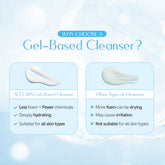 Benefits of ACELABS Gel-Based Low pH Cleanser – less foam, more hydration, suitable for all skin types