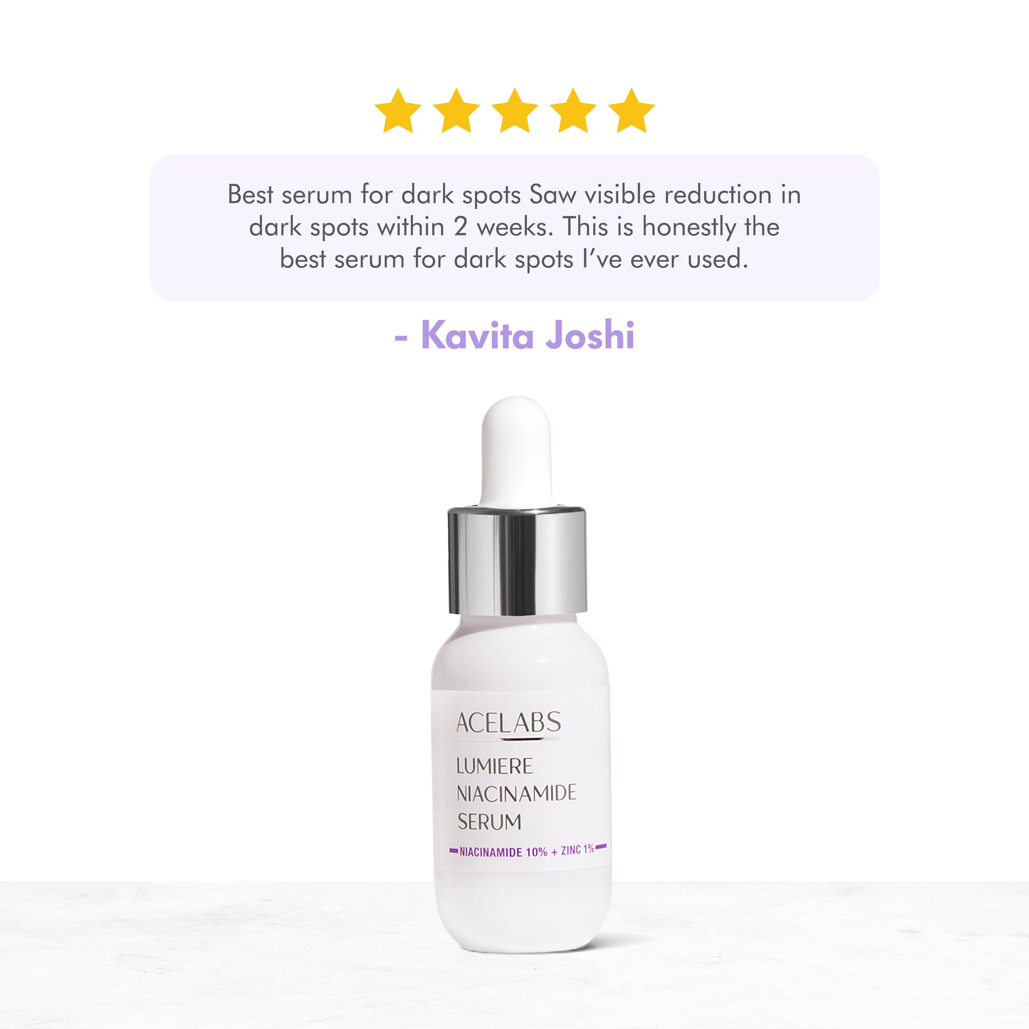 Best Serum for Dark Spots – Customer Review of Lumiere Niacinamide Face Serum