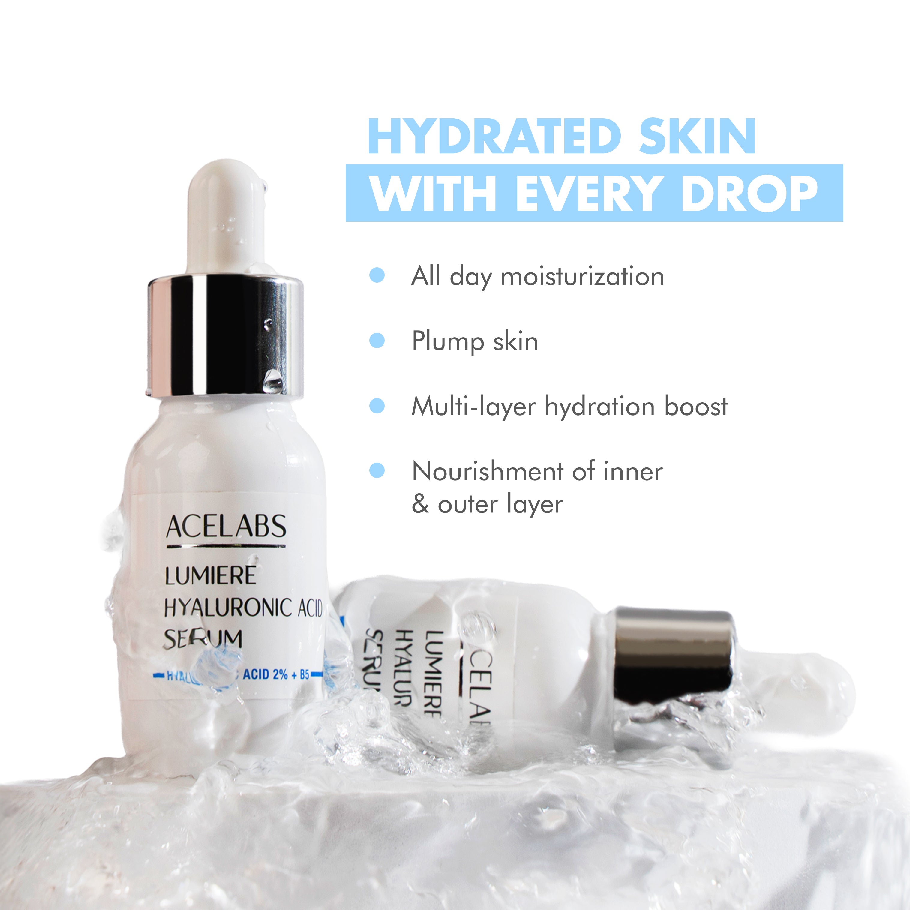 Best hyaluronic acid serum for plump, hydrated, nourished, and glowing skin – Lumiere hydrating face serum