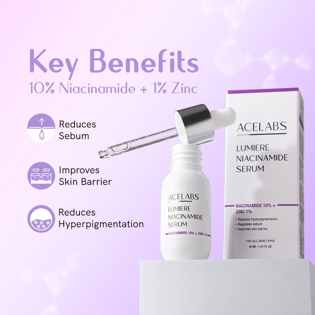 Best serum for acne-prone skin – reduces sebum, improves skin barrier, and targets pigmentation