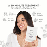 Brightening sheet mask that hydrates, firms, and reduces skin stress for radiant skin