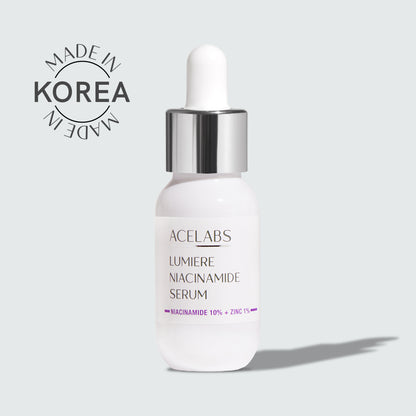 Buy Lumiere Niacinamide Face Serum Online in India– best serum for acne-prone skin, dark spots, and pigmentation by ACELABS