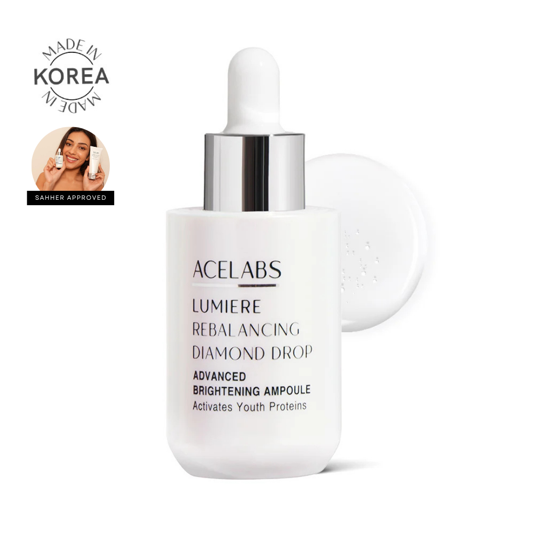 Buy Lumiere Rebalancing Diamond Drop Online in India– skin brightening serum with niacinamide and hyaluronic acid by ACELABS