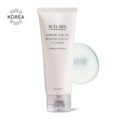 Lumiere Low pH Diamond Essence Cleanser – gentle exfoliating face cleanser with pH-balanced formula by ACELABS