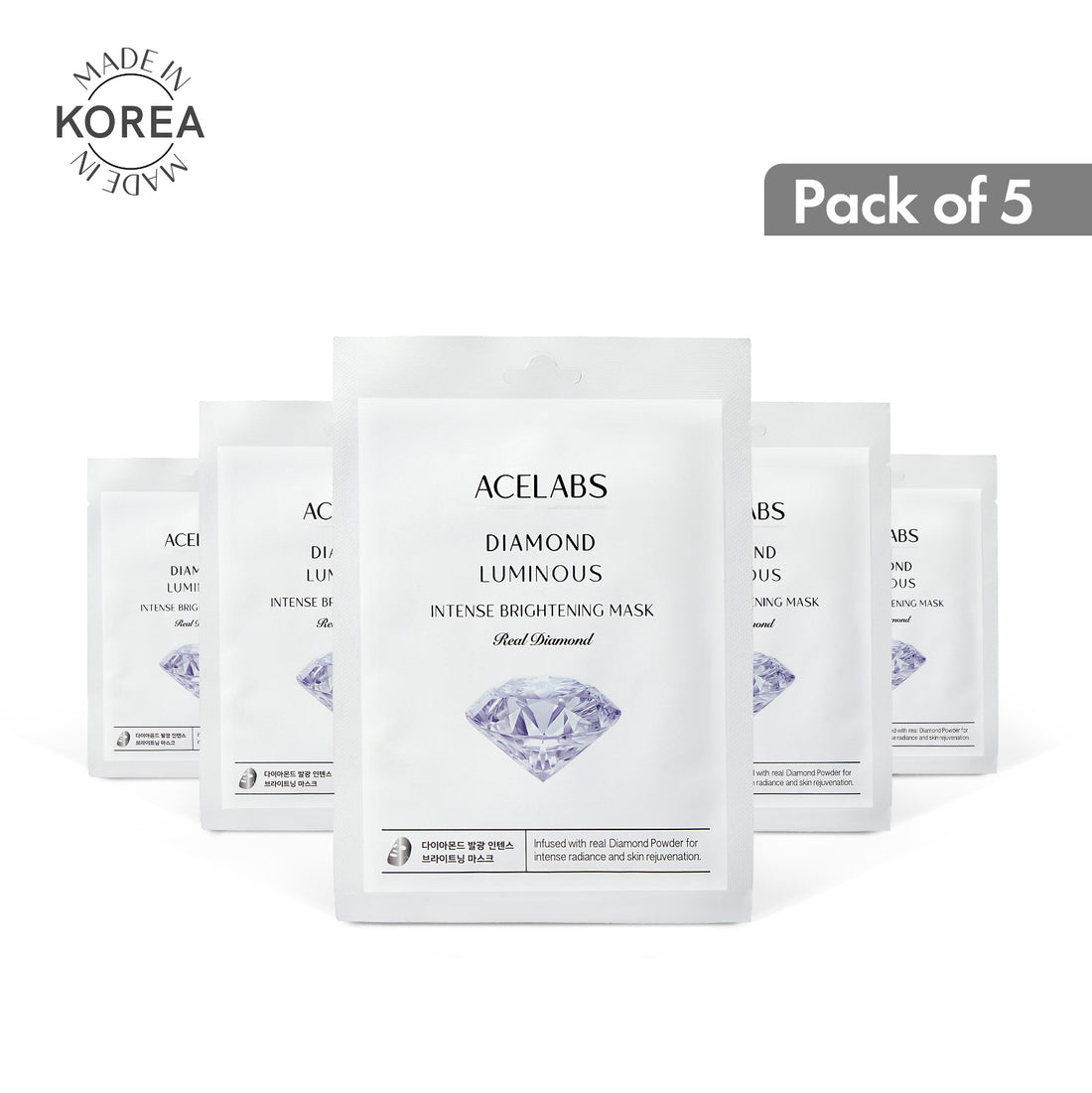 Diamond Luminous Intense Brightening Mask 5 Pcs