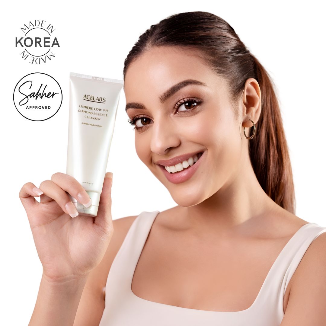 Lumiere Low pH Diamond Essence Cleanser – Gentle exfoliating &amp; pH-Balanced Face Cleanser